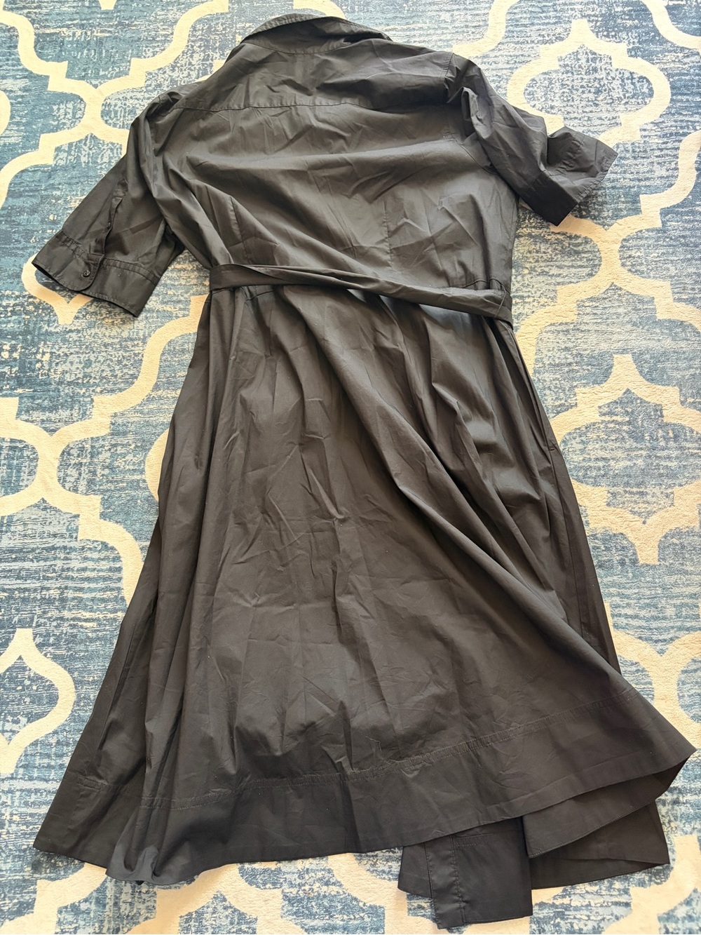 Ralph Lauren Black Shirt Dress with Collar - Picture 4 of 4